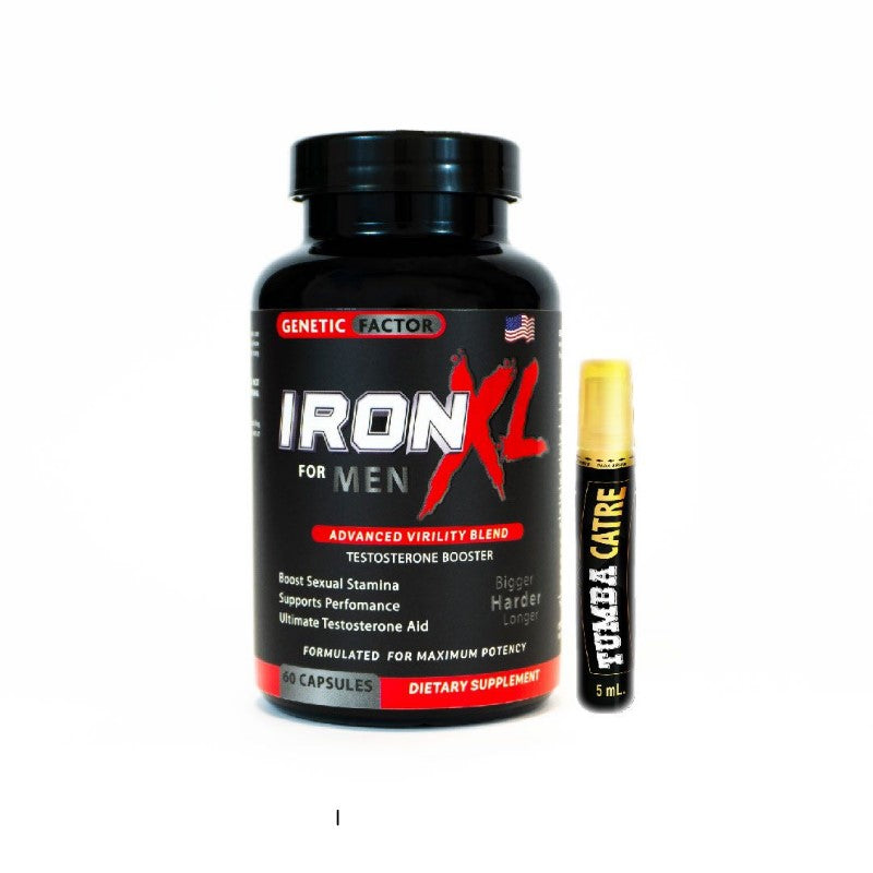 IRON XL – Refuerzo Natural para el Rendimiento Masculino + Tumba Catre